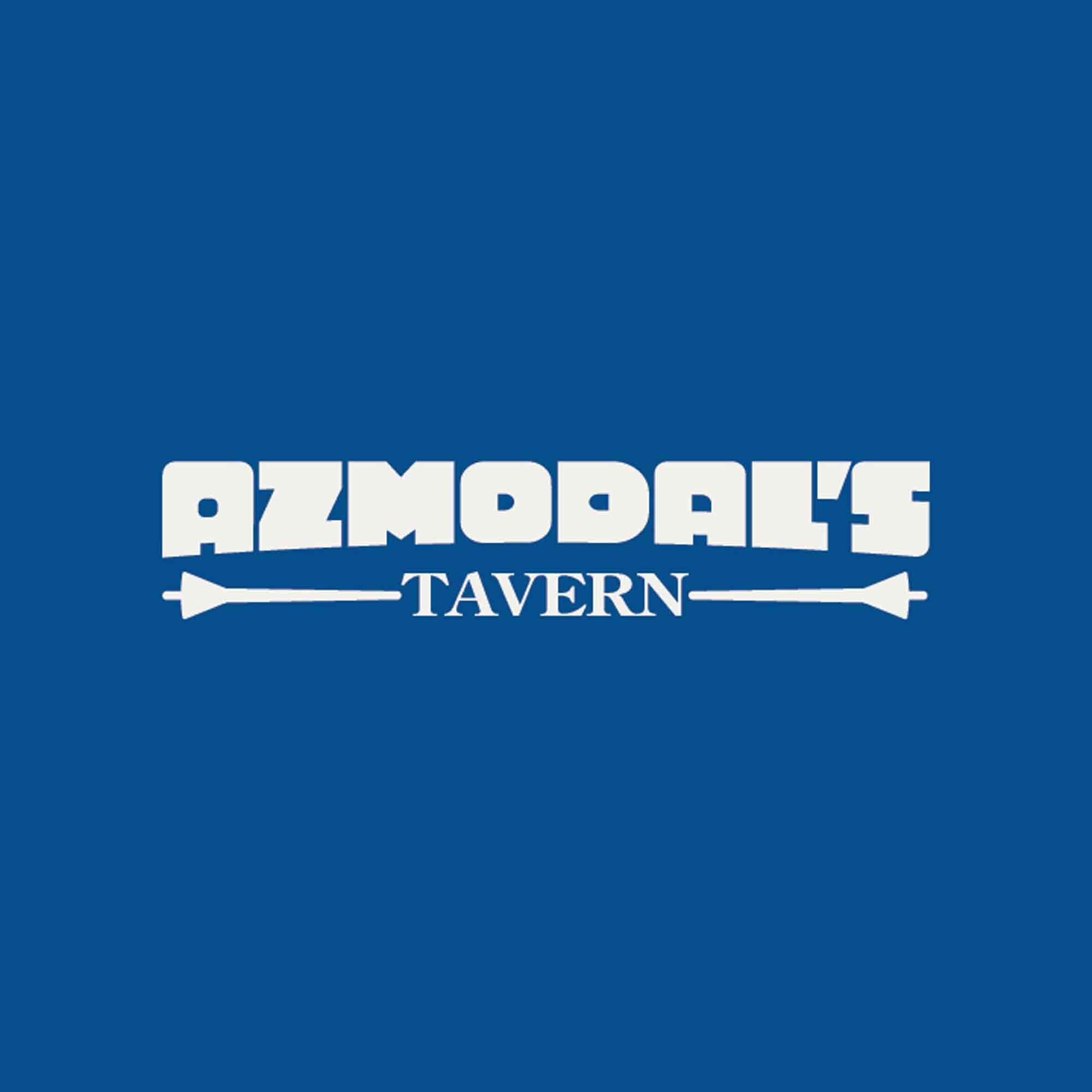 Azmodals Tavern typographic Logo