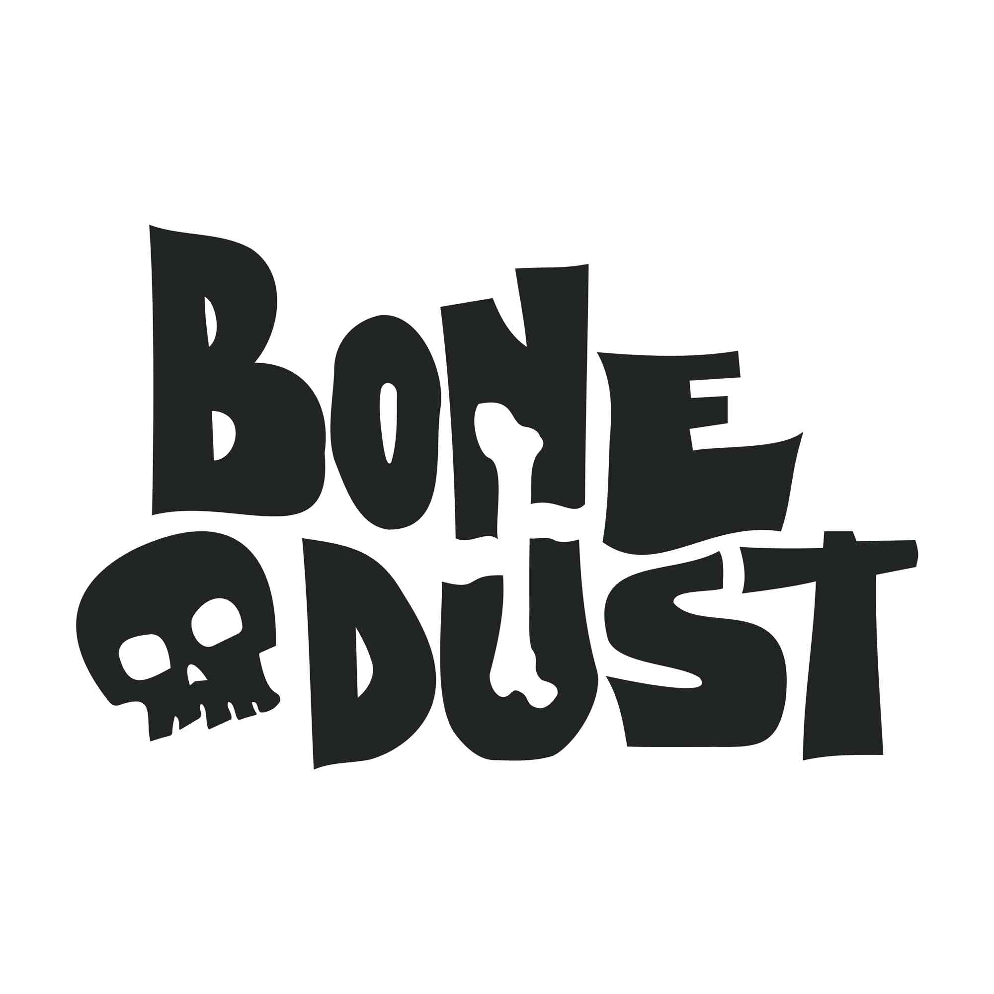 Bone Dust typographic design