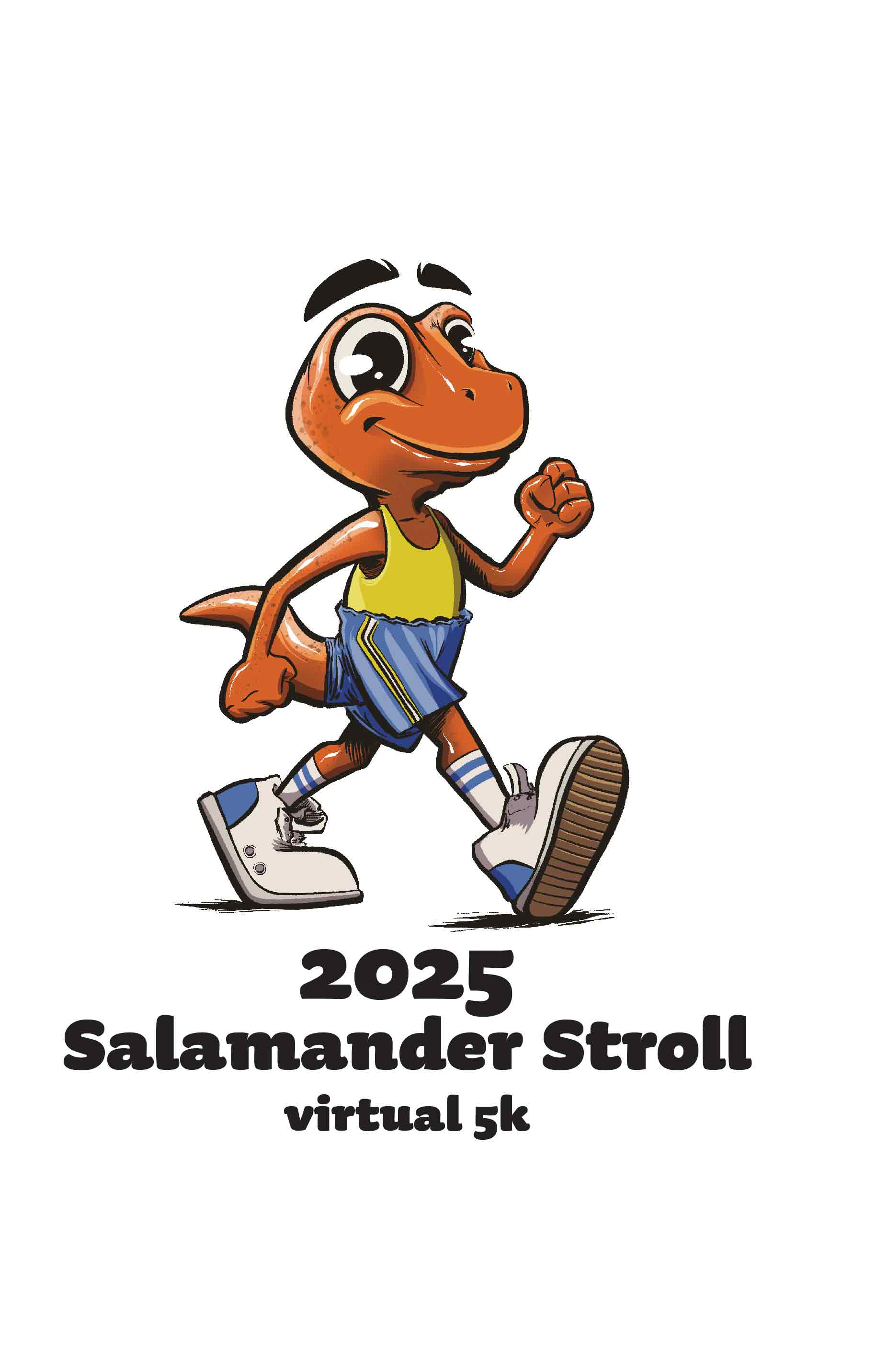 Salamander Stroll Mascot Tshirt design